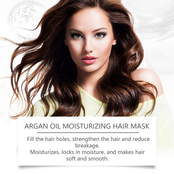 AMALIA Argan Oil Hair Mask, Moisturizing and Hydrating Treatment for Dry Damaged Hair, Deep Repair Formula, 3.38 Fl Oz - Image 3
