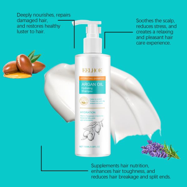 AMALIA Argan Oil Hydrating Shampoo, Moisturizing and Repairing, 3.38 FL OZ - Image 6