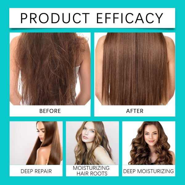 AMALIA Argan Oil Hydrating Conditioner, Deep Repair Hair Treatment, 3.38 FL OZ - Image 8